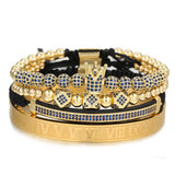 Men's Micropaved CZ Diamond Ball Crown Bracelet – Jewelry Gift Ideas — 3