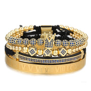Men's Micropaved CZ Diamond Ball Crown Bracelet – Jewelry Gift Ideas — 3