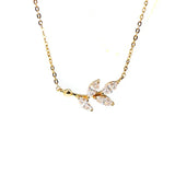 Ladies Sterling Silver Zircon Inlaid Necklace – Jewelry Gift Ideas — 3