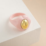 Big Acrylic Colorful Flower Women Ring Aesthetic – Jewelry Gift Ideas — 4