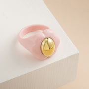 Big Acrylic Colorful Flower Women Ring Aesthetic – Jewelry Gift Ideas — 4