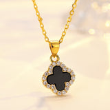 Silver Four-leaf Clover Necklace Pendant Women's – Jewelry Gift Ideas — 7
