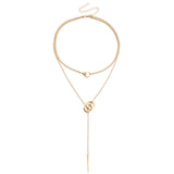 Double Ring Clavicle Chain Tassel Long Stick – Jewelry Gift Ideas — 2