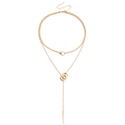 Double Ring Clavicle Chain Tassel Long Stick – Jewelry Gift Ideas — 2