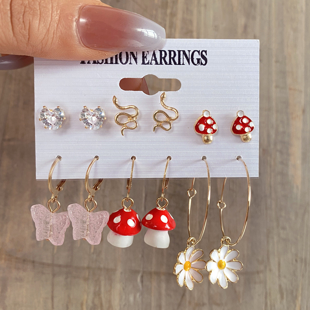 Fashion Creative Flower For Mushroom Earrings – Stylish Gifts — 1
