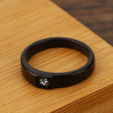 Couple Fashion Zircon Titanium Steel Ring – Stylish Gifts — 3