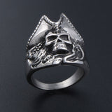 Old Devil Skull Titanium Steel Ring – Everyday Gifts — 5
