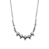 Blue Eyed Skeleton Steel Ball Necklace – Jewelry Gift Ideas — 4
