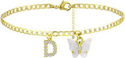 Butterfly Letter Feet Chain Fashion Inlaid Diamond – Stylish Gifts — 5