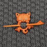 Wooden Animal Brooch Cute Gift Knitted Sweater – Jewelry Gift Ideas — 11