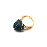 Personality Hand Wrapped Rough Stone Agate Ring – Meaningful Gifts — 8