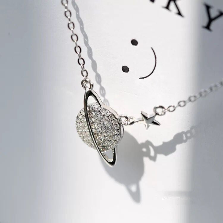 925Silver Temperament Diamond Set Planet – Jewelry Gift Ideas — 1