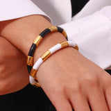 Women's Stainless Steel Open Solid Segmented Drip – Jewelry Gift Ideas — 1