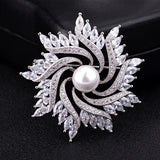 Korean Luxury Crystal Zircon Pinwheel Brooch – Jewelry Gift Ideas — 5