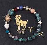 Natural Stone Twelve Constellations Bracelets Cut Hemp – Stylish Gifts — 14