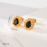 Fashion Multi-color Zircon Stud Earrings Female – Stylish Gifts — 9