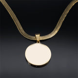 Crystal Shell Necklace Women's Round Stainless – Jewelry Gift Ideas — 3
