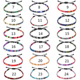 Boho Rainbow Anklet Hand Woven Love – Gifts for Couples — 12