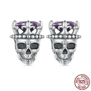 Original Halloween Pumpkin Skull Stud Earrings – Stylish Gifts — 8