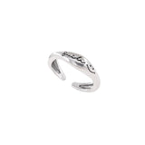 S925 Sterling Silver Smile Letters Ring Women – Gifts for Her — 6