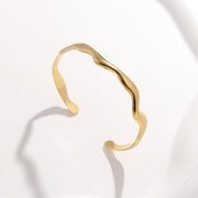 Simple Titanium Steel Wavy Stainless Steel – Jewelry Gift Ideas — 6