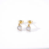 Natural Elongated Stone Earrings For Women – Gifts for Her — 4