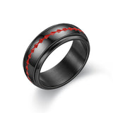 Personality Ring Titanium Steel Hip Hop Simplicity – Useful Gifts — 5