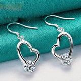 Silver Jewelry Loving Heart Zircon Female – Jewelry Gift Ideas — 1