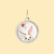 S925 Sterling Silver White Shell Zodiac Rabbit – Jewelry Gift Ideas — 2