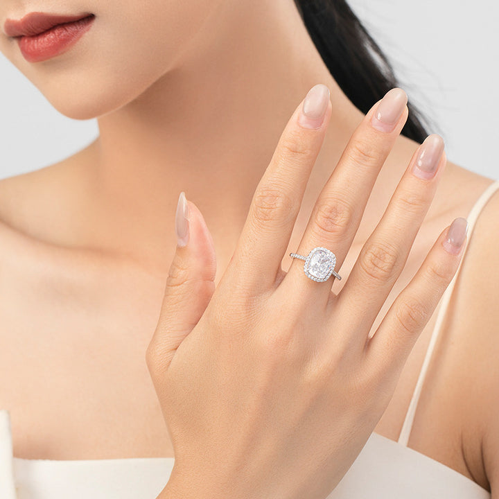 Women's S925 Sterling Silver Princess Ring – Gifts for Her — 1