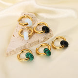 Turquoise Earrings Irregular Pearl Earrings Stone – Practical Gifts — 5