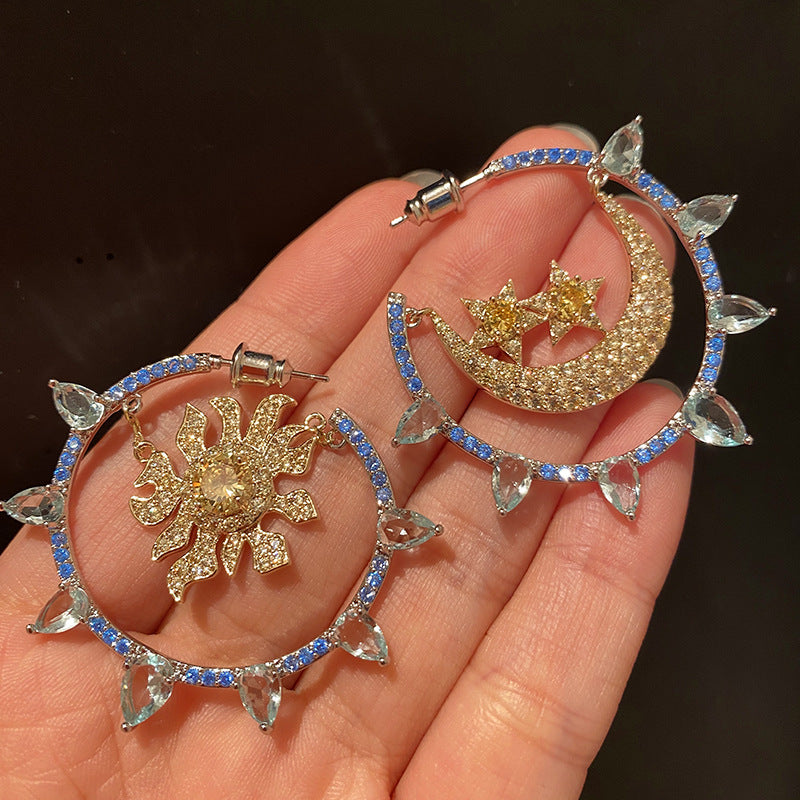 Temperament Earrings Full Of Diamonds, Zircon Stars – Small Gift Ideas — 1