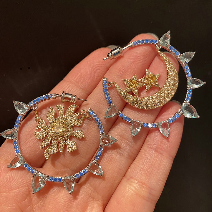Temperament Earrings Full Of Diamonds, Zircon Stars – Small Gift Ideas — 1