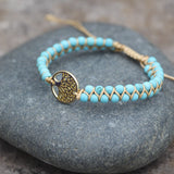 Fashion Braided Double Layer Turquoise Bracelet – Stylish Gifts — 3