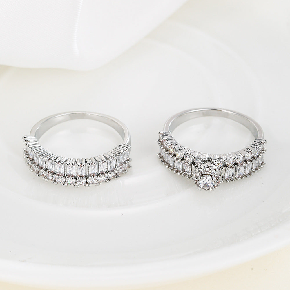Men And Women Personality Couple Zircon Ring – Gifts for Her — 1
