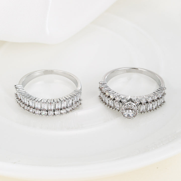 Men And Women Personality Couple Zircon Ring – Gifts for Her — 1
