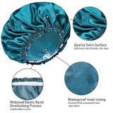 Double-layer Shower Cap Satin Long Hair Shower Cap – Beauty Gifts — 5