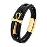 Men's Fashion Multi-layer Braided Leather Bracelet – Stylish Gifts — 2