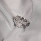 Geometric Fashion Design Irregular Zircon Ring – Stylish Gifts — 4