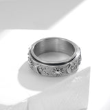 Hip Hop Male Star Sun Moon Titanium Steel Rotatable – Gifts for Him — 6