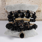Natural Stone Glass Mixed Gravel Bracelet – Jewelry Gift Ideas — 13