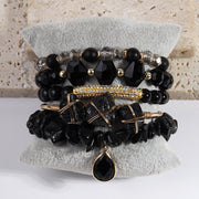 Natural Stone Glass Mixed Gravel Bracelet – Jewelry Gift Ideas — 13