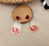Acrylic Transparent Bottle Earrings Love – Gifts for Couples — 3