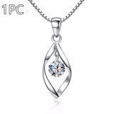 Zircon Twist Fashion Necklace Pendant – Jewelry Gift Ideas — 4