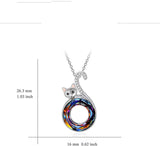 Colorful Gradient Geometric Round Cat Ladies – Jewelry Gift Ideas — 3