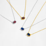 S925 Sterling Silver Zircon Lucky Stone Necklace – Jewelry Gift Ideas — 5