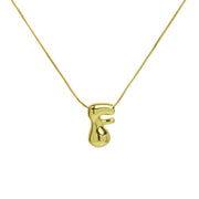 Brass Glossy Balloon English Letter Pendant – Jewelry Gift Ideas — 6