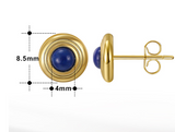 Sterling Silver Earrings Natural Lapis Lazarus – Jewelry Gift Ideas — 8