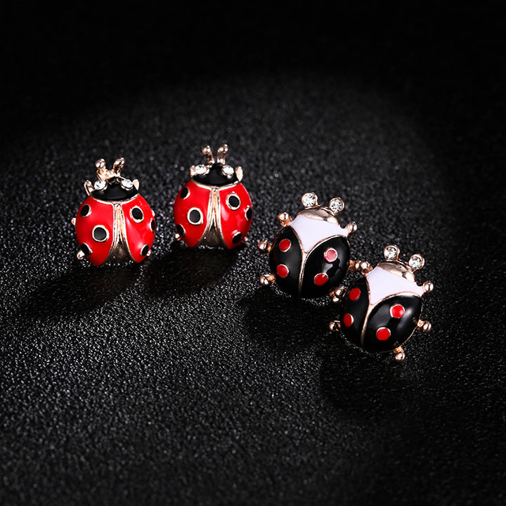 Japanese And Korean Retro Cute Fashion LADYBIRD Stud – Stylish Gifts — 1