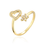 INS Simple Love Shape Golden Ring – Gifts for Couples — 5